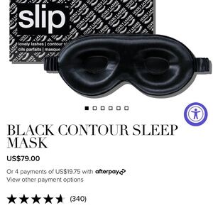slip Black Contour Eye Mask